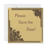 Art Deco Save the Date Cards Announcements