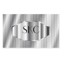 Art Deco Silver Monogrammed Stickers