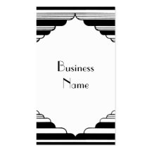 Art Deco Stripes Business Card