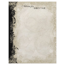 Art Deco Style Baroque Black n Cream Vintage Lace