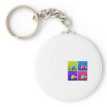 Art deco style Christmas hat on beads Keychains