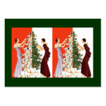 ART DECO TREE DECORATING GIFT TAG CARD BASKET TAGS BUSINESS CARD
