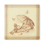 Art Deco Umbrella Refrigerator Magnets