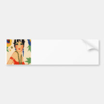 Art Deco Vamp, 1920s Flapper Bumper Sticker