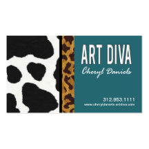 Art Diva Graphic Designer Business Card