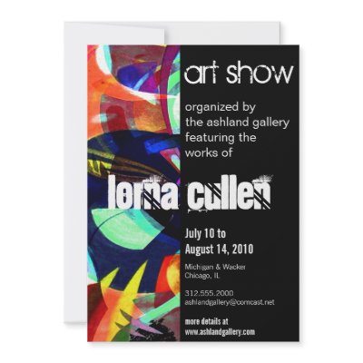 art gallery invitation by SharonCullars