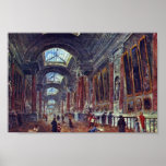 Art Gallery Of The Louvre Detail By Robert Hubert Posters
