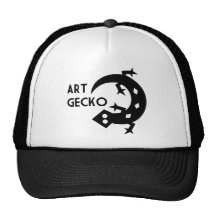 Art Gecko Trucker Hats