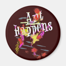 Art Happens: Paint Splashes Magnet
