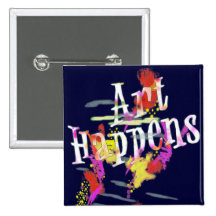 Art Happens: Paint Splashes Pins