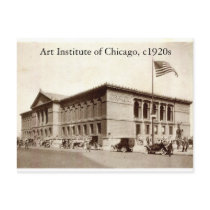 Art Institute of Chicago, c1920s Vintage Postcard