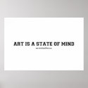ART IS A STATE OF MIND posters