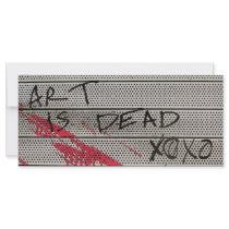 Art Is Dead Rack Card Design