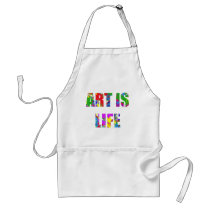 ART IS LIFE APRONS