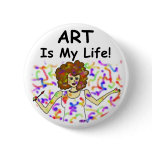 Art Is My Life buttons