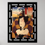 Art Japanese Actor Vintage Poster Utagawa Kunisada