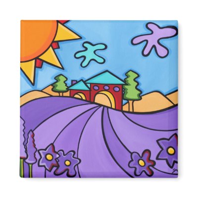 art_lavendar_romance fridge magnet by SonyaPaz