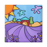 art_lavendar_romance magnets
