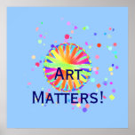 Art Matters! Colorwheel Gone Wild Poster