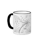 Art Mug: Classic Black and White Cornish