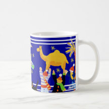 Art Mug: John Dyer Christmas Art Mug. Blue