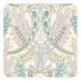 art nouveau abstract elegant pastel pattern square stickers