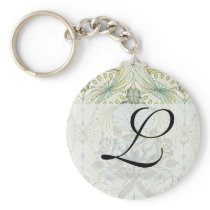 art nouveau abstract ornate pattern key chains