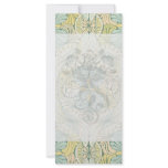 art nouveau abstract ornate pattern full color rack card