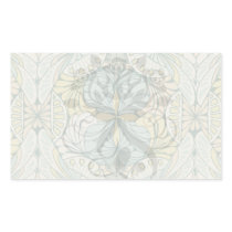 art nouveau abstract ornate pattern rectangular sticker