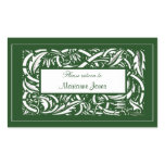 Art Nouveau Acanthus Nameplate Sticker