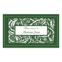 Art Nouveau Acanthus Nameplate Sticker