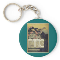 Art Nouveau ~ Aleardo Villa ~ Paris Keychain