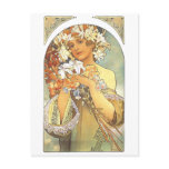 Art Nouveau - Alphonse Mucha "Flower" postcards