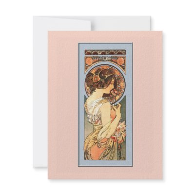 Art Nouveau Beautiful Bride Shower Invitation by debinSC
