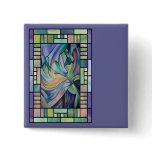 Art Nouveau Belly Dance (Portrait) Pinback Button