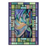 Art Nouveau Belly Dance (Portrait) Greeting Card