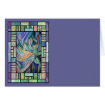 Art Nouveau Belly Dance (Portrait) Card