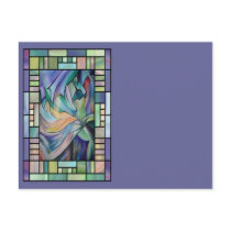 Art Nouveau Belly Dance (Portrait) Postcard