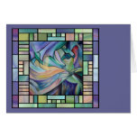 Art Nouveau Bellydance (Square) Greeting Card