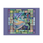 Art Nouveau Bellydance (Square) Post Card