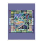Art Nouveau Bellydance (Square) Post Card
