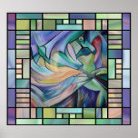 Art Nouveau Bellydance (Square) Poster