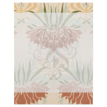 art nouveau bold floral decorative pattern flyers