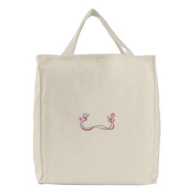 Art Nouveau Border Embroidered Tote Bag by ZazzleEmbroidery