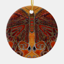 Art Nouveau Butterfly (painting) Ornament
