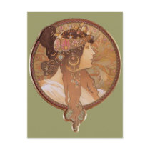 Art Nouveau - Byzantine Head, The Brunette
