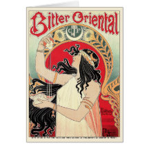 Art Nouveau Card: - Bitter Oriental
