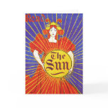 Art Nouveau Card or Invitation: The Sun