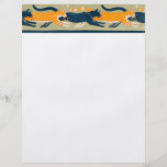 Art Nouveau Cats and Flowers Custom Flyer