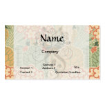 art nouveau celebration of harvest business card